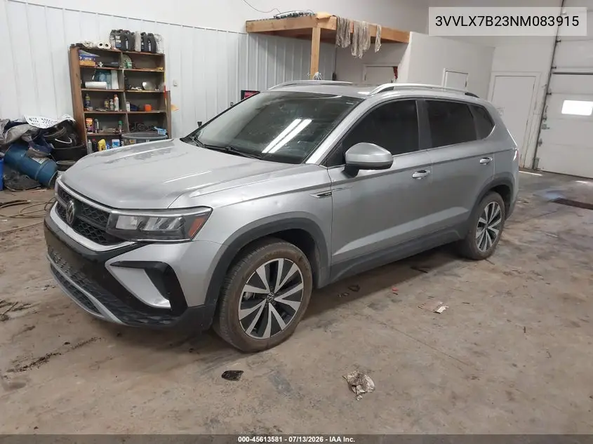 2022 Volkswagen Taos 1.5T Se VIN: 3VVLX7B23NM083915 Lot: 45613581