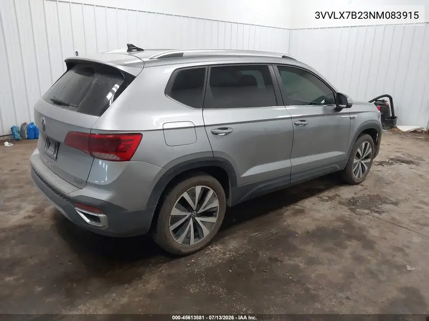 2022 Volkswagen Taos 1.5T Se VIN: 3VVLX7B23NM083915 Lot: 45613581