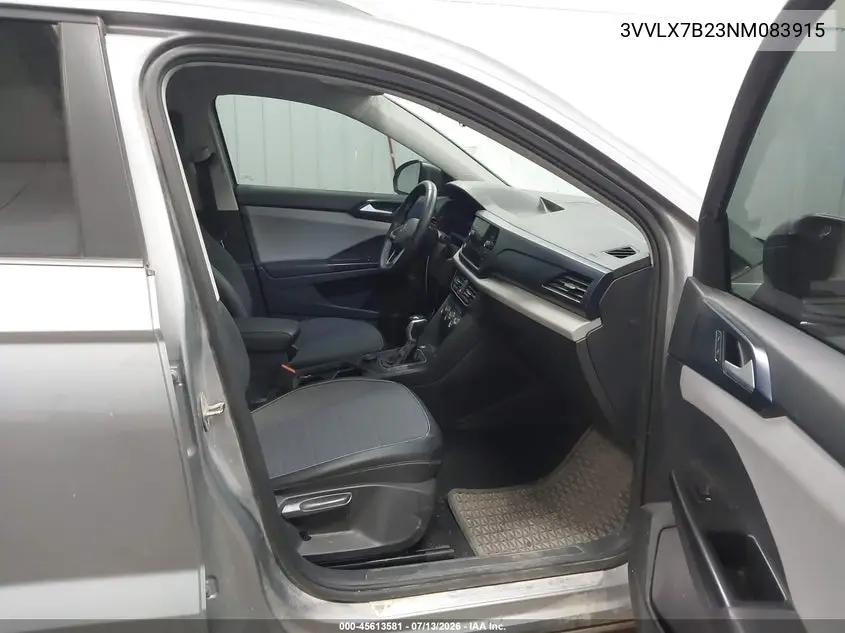 2022 Volkswagen Taos 1.5T Se VIN: 3VVLX7B23NM083915 Lot: 45613581