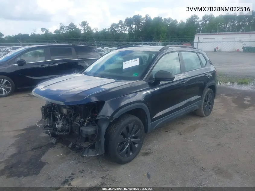 2022 Volkswagen Taos 1.5T S VIN: 3VVMX7B28NM022516 Lot: 45617320