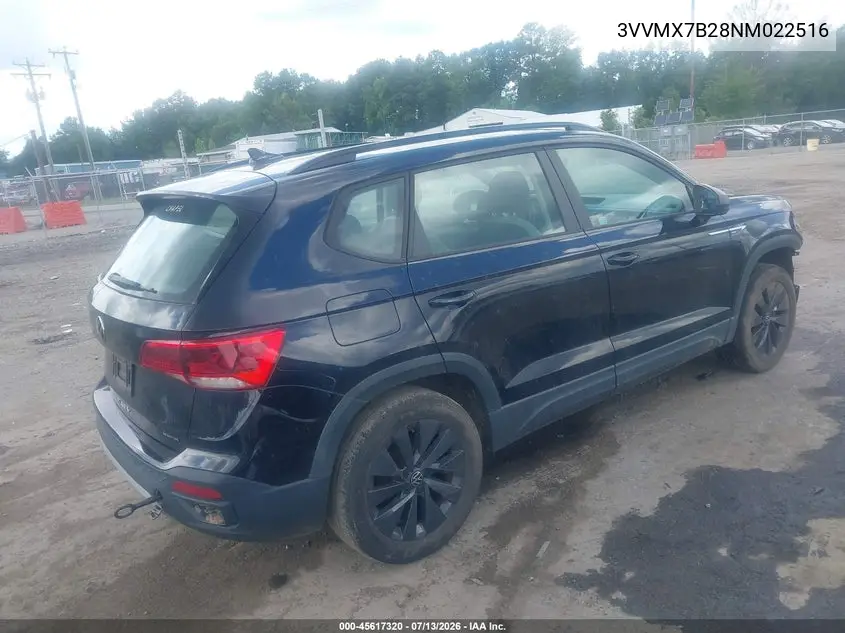 2022 Volkswagen Taos 1.5T S VIN: 3VVMX7B28NM022516 Lot: 45617320