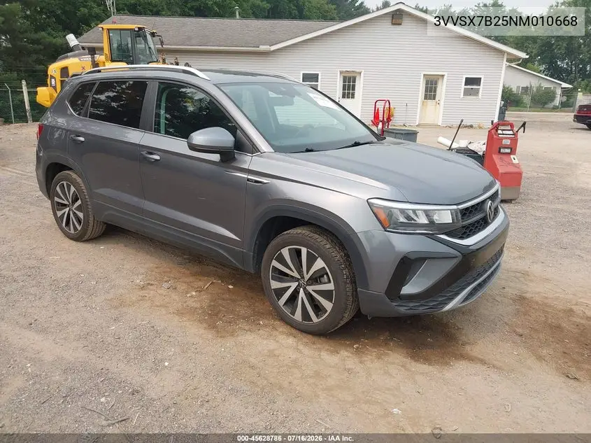 2022 Volkswagen Taos 1.5T Se VIN: 3VVSX7B25NM010668 Lot: 45628786