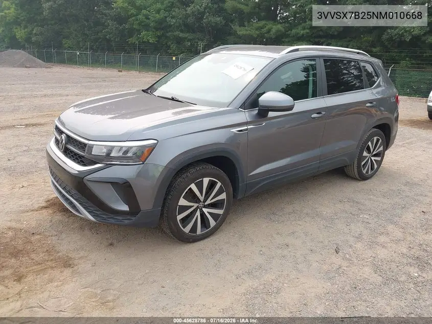 2022 Volkswagen Taos 1.5T Se VIN: 3VVSX7B25NM010668 Lot: 45628786