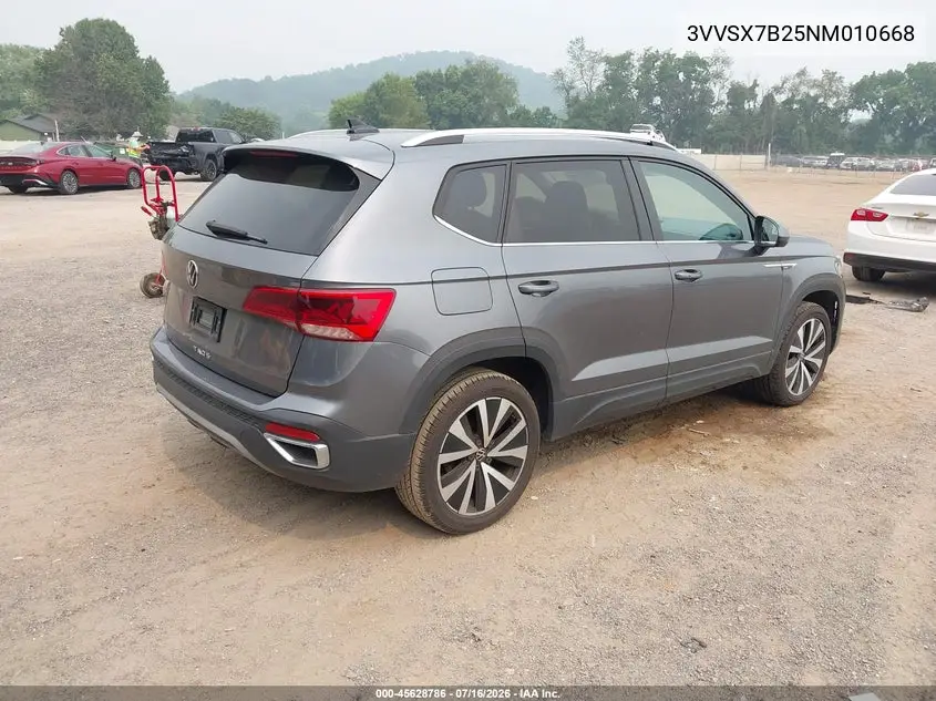 2022 Volkswagen Taos 1.5T Se VIN: 3VVSX7B25NM010668 Lot: 45628786