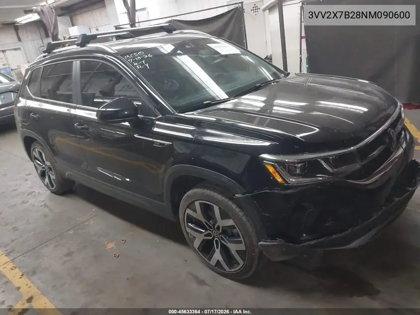 2022 Volkswagen Taos 1.5T Sel VIN: 3VV2X7B28NM090600 Lot: 45633364