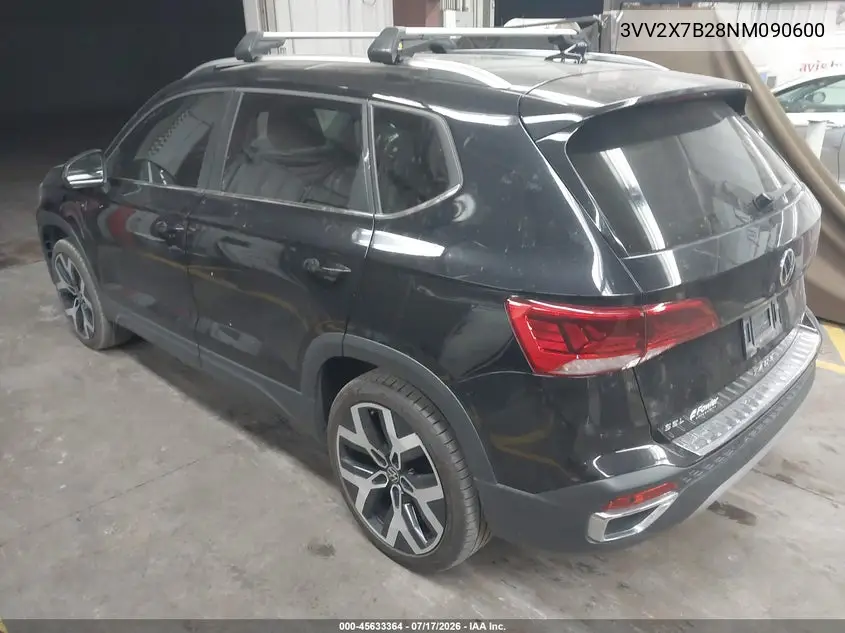 2022 Volkswagen Taos 1.5T Sel VIN: 3VV2X7B28NM090600 Lot: 45633364