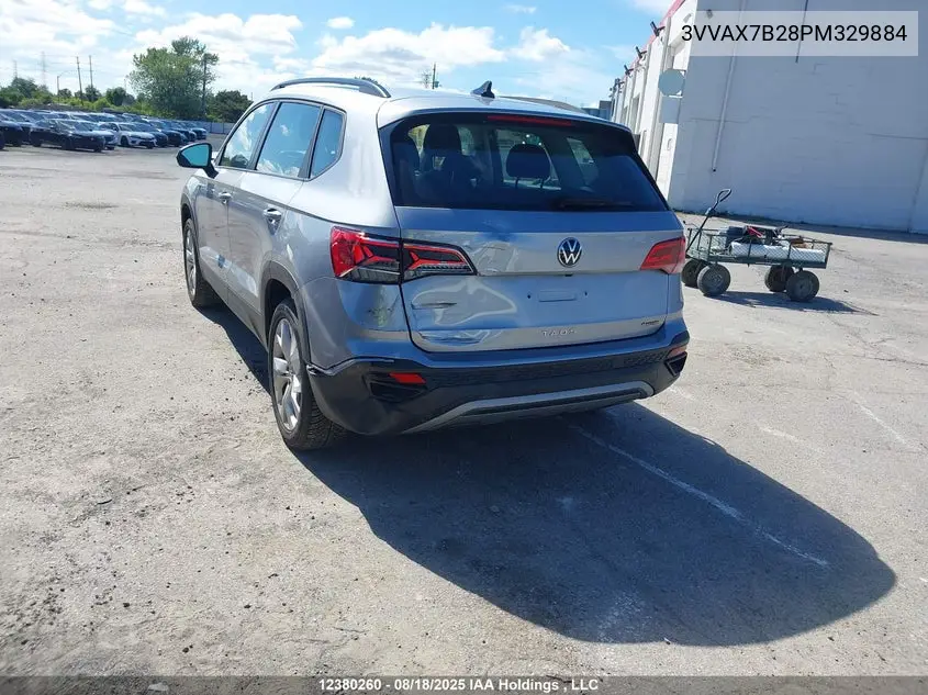 2023 Volkswagen Taos Trendline VIN: 3VVAX7B28PM329884 Lot: 12380260