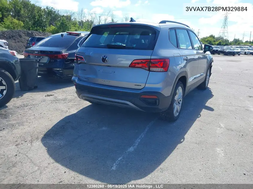 2023 Volkswagen Taos Trendline VIN: 3VVAX7B28PM329884 Lot: 12380260