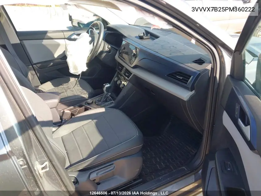 2023 Volkswagen Taos Comfortline VIN: 3VVVX7B25PM360222 Lot: 12646506