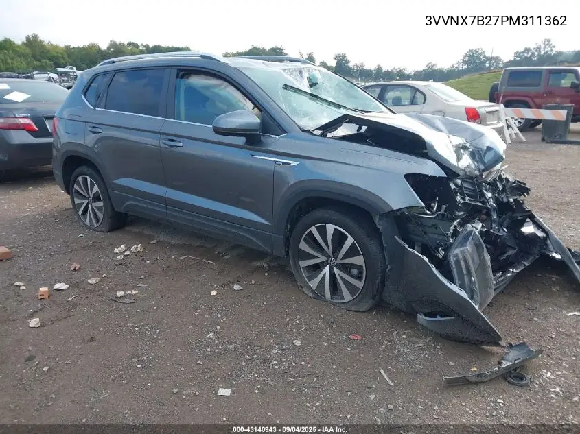 3VVNX7B27PM311362 2023 Volkswagen Taos 1.5T Se