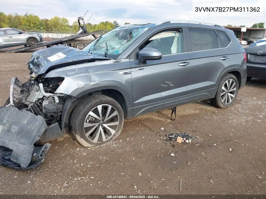 3VVNX7B27PM311362 2023 Volkswagen Taos 1.5T Se