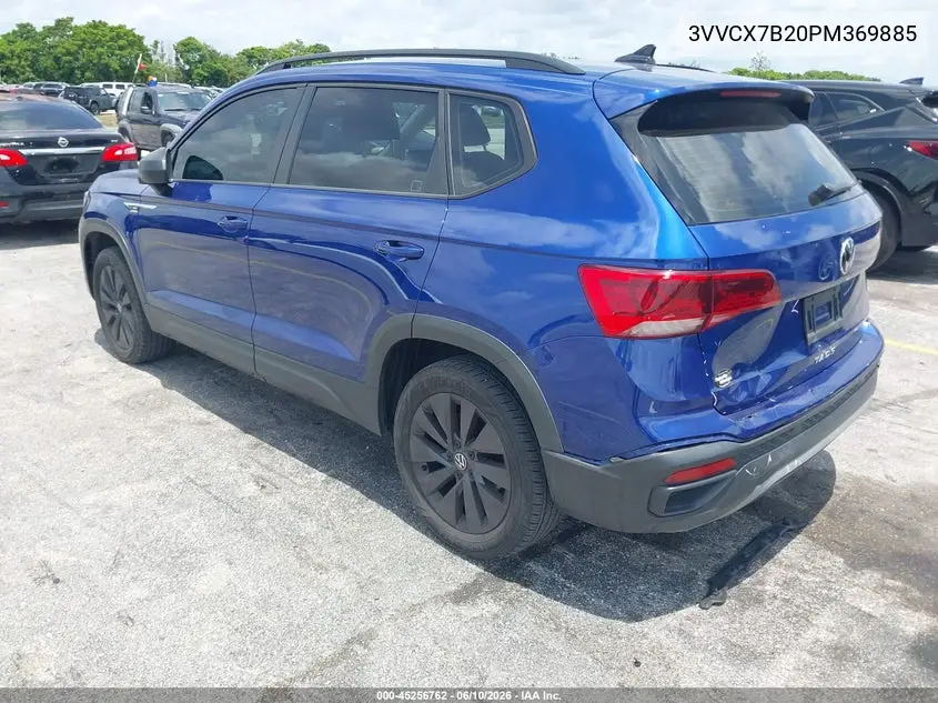 2023 Volkswagen Taos 1.5T S VIN: 3VVCX7B20PM369885 Lot: 45256762