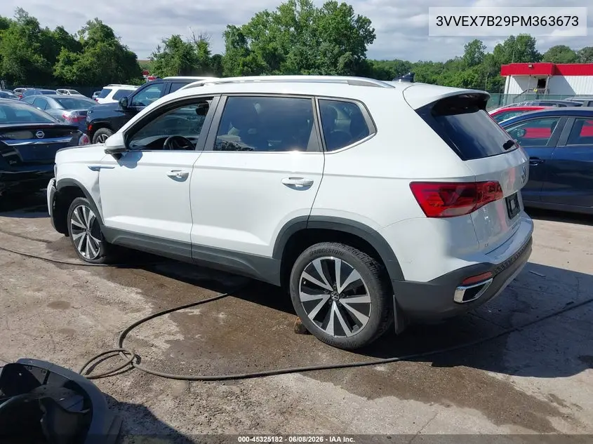 2023 Volkswagen Taos 1.5T Se VIN: 3VVEX7B29PM363673 Lot: 45325182