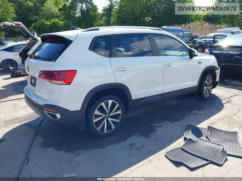 2023 Volkswagen Taos 1.5T Se VIN: 3VVEX7B29PM363673 Lot: 45325182