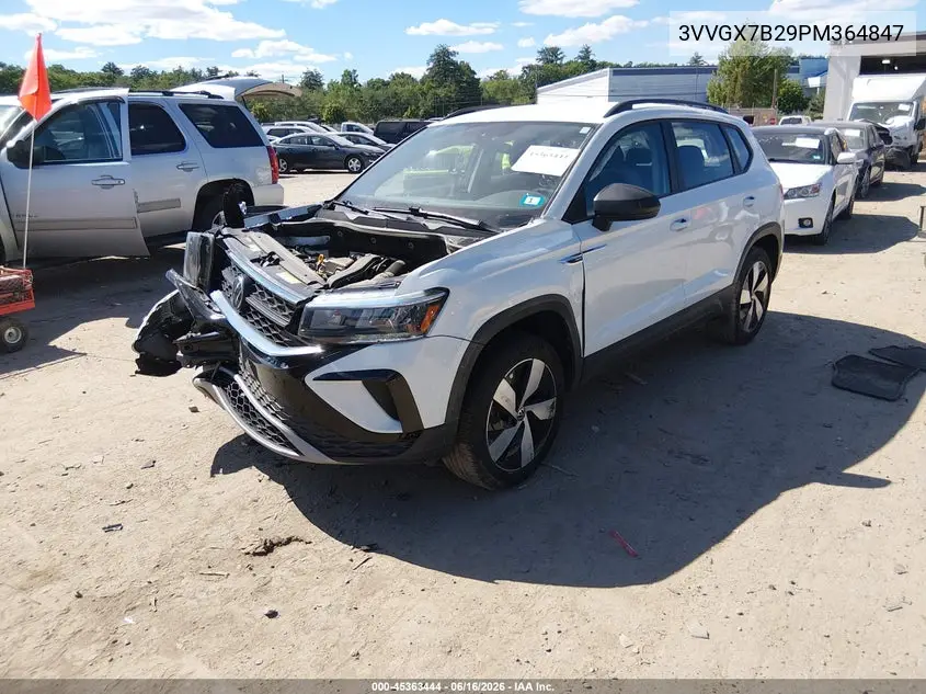 2023 Volkswagen Taos 1.5T S VIN: 3VVGX7B29PM364847 Lot: 45363444