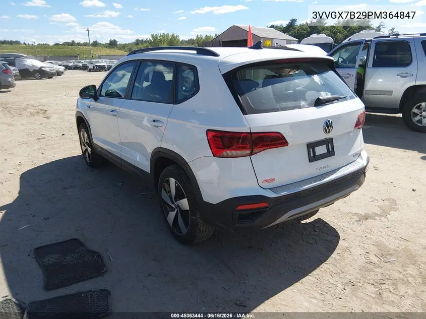 2023 Volkswagen Taos 1.5T S VIN: 3VVGX7B29PM364847 Lot: 45363444
