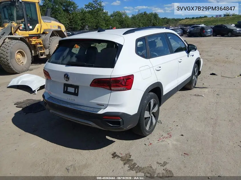 2023 Volkswagen Taos 1.5T S VIN: 3VVGX7B29PM364847 Lot: 45363444