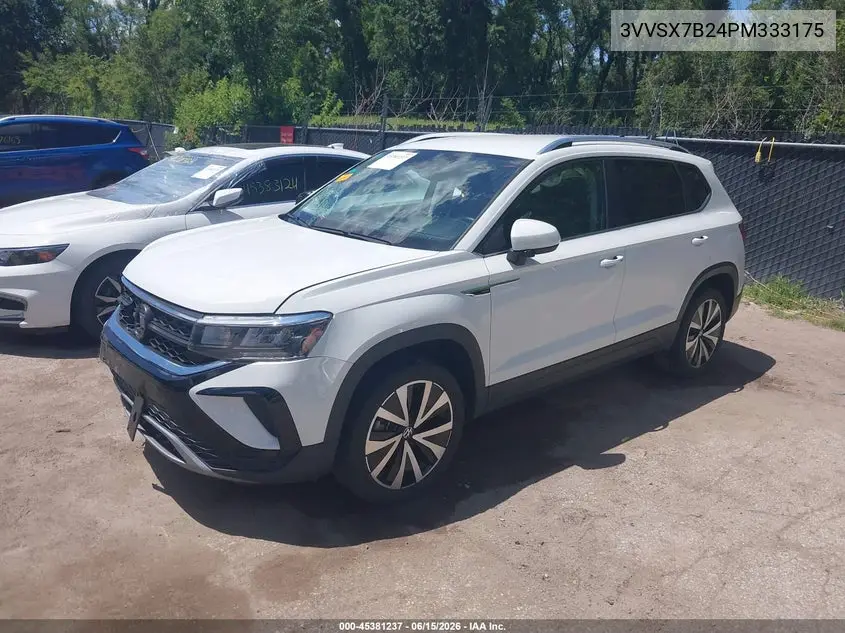 2023 Volkswagen Taos 1.5T Se VIN: 3VVSX7B24PM333175 Lot: 45381237