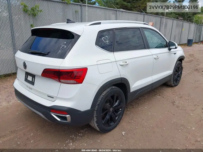 2023 Volkswagen Taos 1.5T Se VIN: 3VVYX7B29PM300196 Lot: 45415048