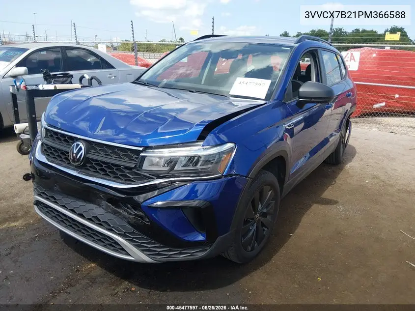 2023 Volkswagen Taos 1.5T S VIN: 3VVCX7B21PM366588 Lot: 45477597