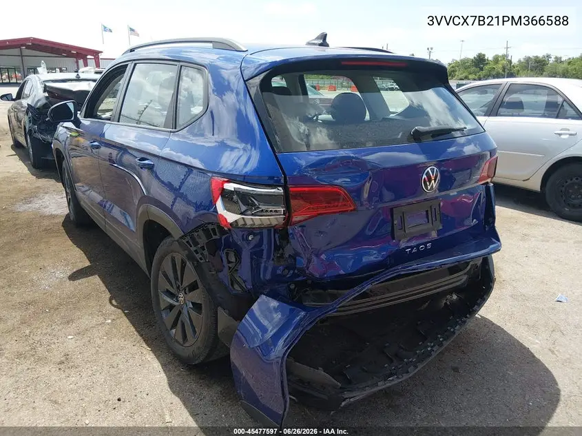 2023 Volkswagen Taos 1.5T S VIN: 3VVCX7B21PM366588 Lot: 45477597
