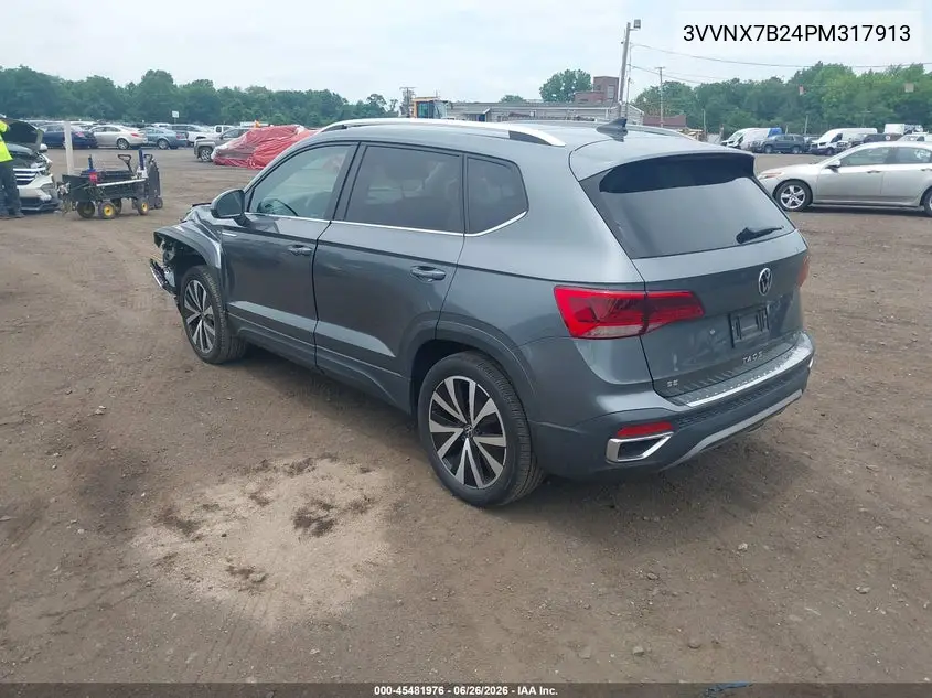 2023 Volkswagen Taos 1.5T Se VIN: 3VVNX7B24PM317913 Lot: 45481976