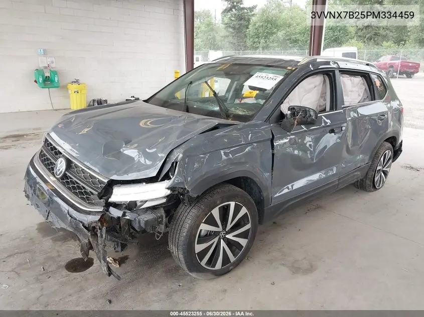 2023 Volkswagen Taos 1.5T Se VIN: 3VVNX7B25PM334459 Lot: 45523255