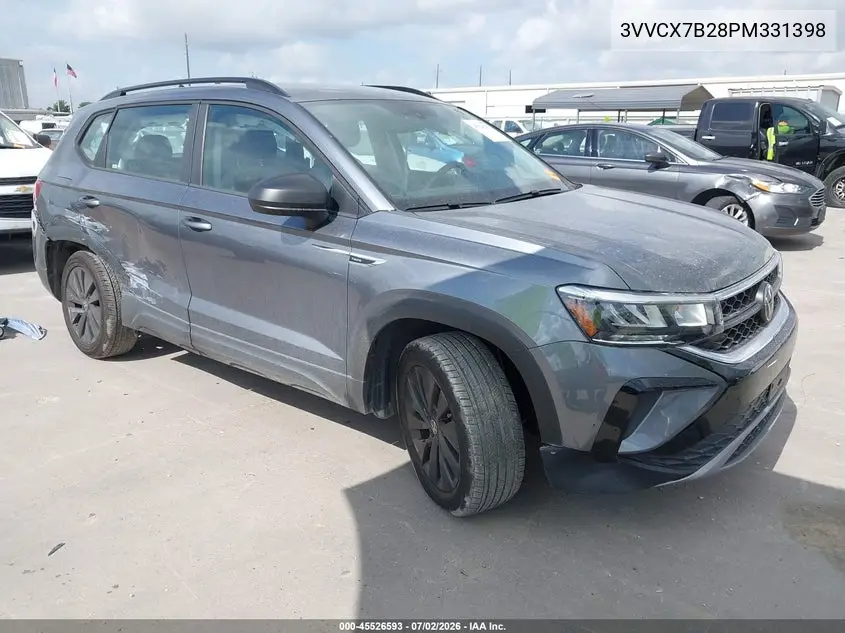 2023 Volkswagen Taos 1.5T S VIN: 3VVCX7B28PM331398 Lot: 45526593