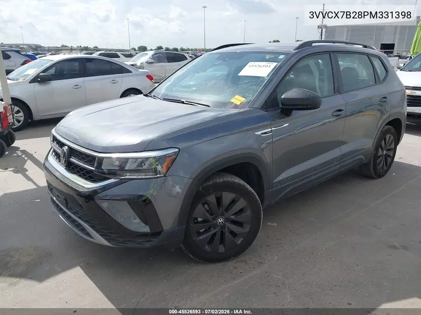 2023 Volkswagen Taos 1.5T S VIN: 3VVCX7B28PM331398 Lot: 45526593