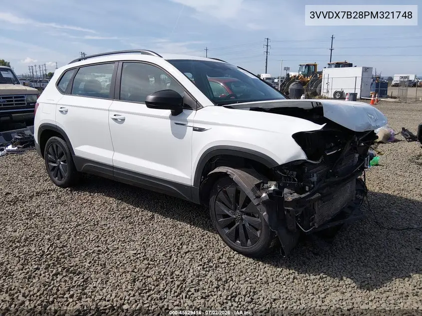 2023 Volkswagen Taos 1.5T S VIN: 3VVDX7B28PM321748 Lot: 45529414