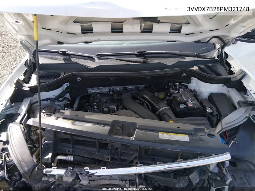 2023 Volkswagen Taos 1.5T S VIN: 3VVDX7B28PM321748 Lot: 45529414