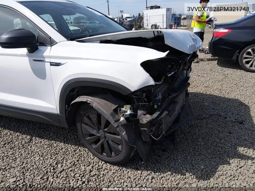 2023 Volkswagen Taos 1.5T S VIN: 3VVDX7B28PM321748 Lot: 45529414