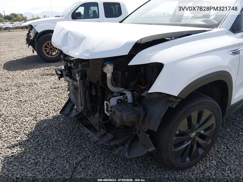 2023 Volkswagen Taos 1.5T S VIN: 3VVDX7B28PM321748 Lot: 45529414