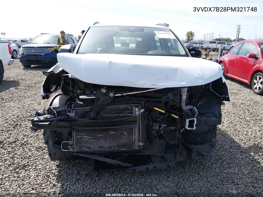 2023 Volkswagen Taos 1.5T S VIN: 3VVDX7B28PM321748 Lot: 45529414