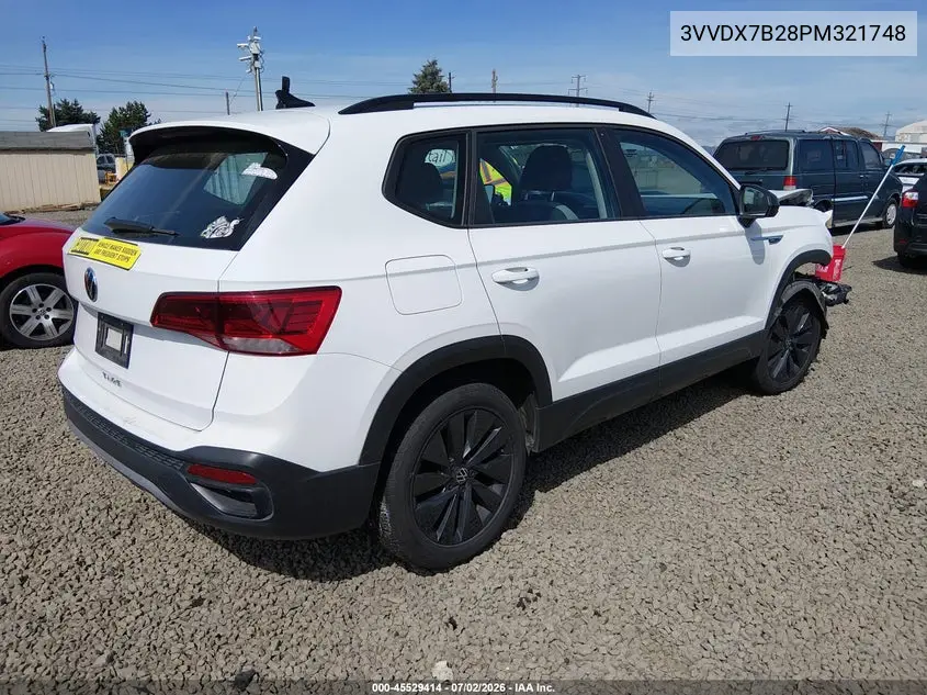 2023 Volkswagen Taos 1.5T S VIN: 3VVDX7B28PM321748 Lot: 45529414