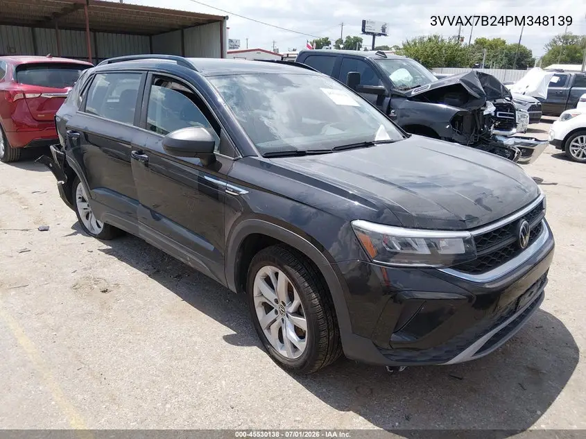 2023 Volkswagen Taos 1.5T S VIN: 3VVAX7B24PM348139 Lot: 45530138