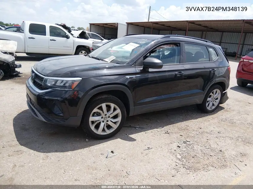 2023 Volkswagen Taos 1.5T S VIN: 3VVAX7B24PM348139 Lot: 45530138