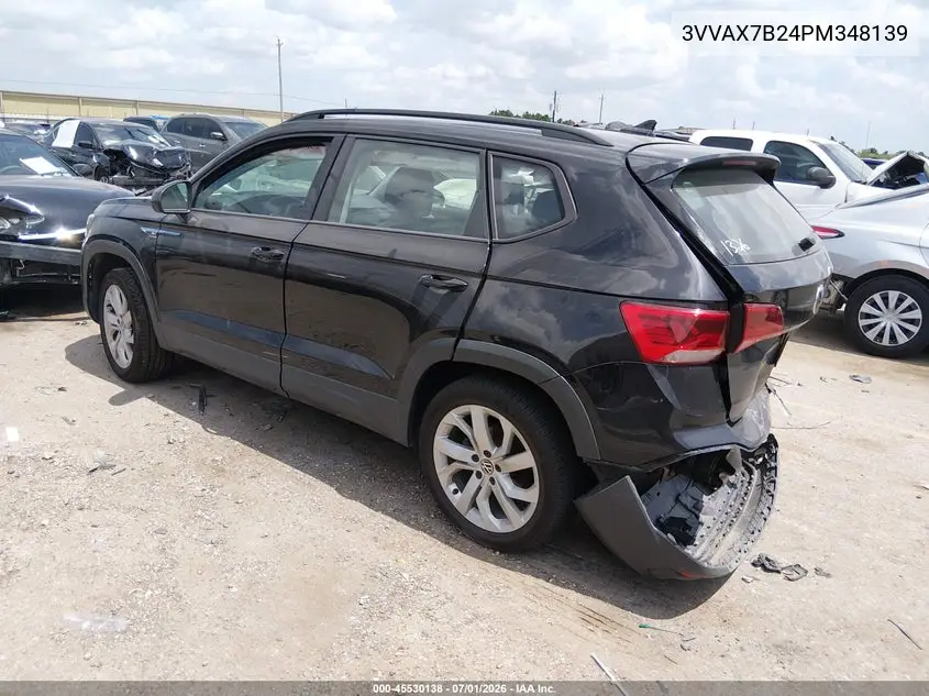 2023 Volkswagen Taos 1.5T S VIN: 3VVAX7B24PM348139 Lot: 45530138