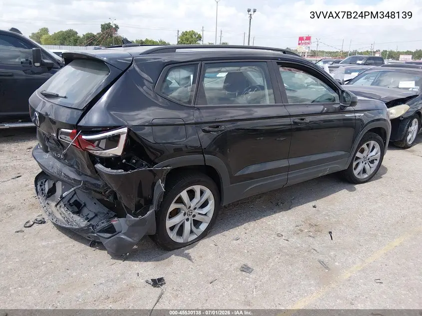 2023 Volkswagen Taos 1.5T S VIN: 3VVAX7B24PM348139 Lot: 45530138