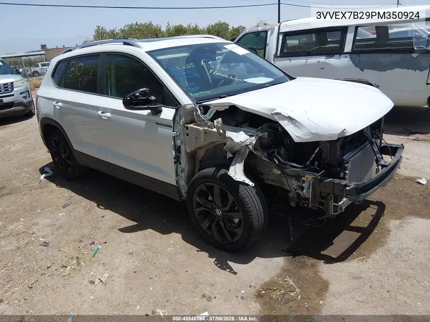 2023 Volkswagen Taos 1.5T Se VIN: 3VVEX7B29PM350924 Lot: 45546784