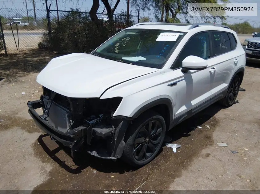 2023 Volkswagen Taos 1.5T Se VIN: 3VVEX7B29PM350924 Lot: 45546784