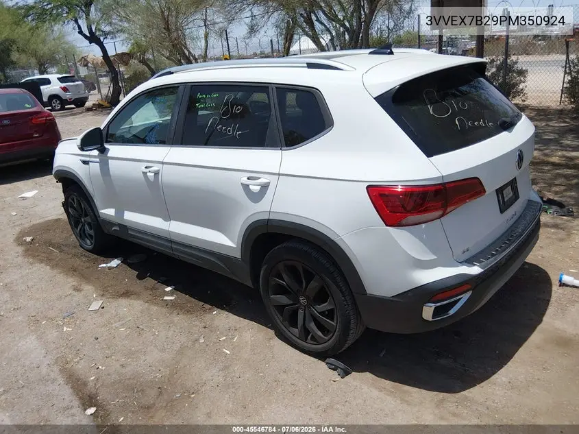 2023 Volkswagen Taos 1.5T Se VIN: 3VVEX7B29PM350924 Lot: 45546784