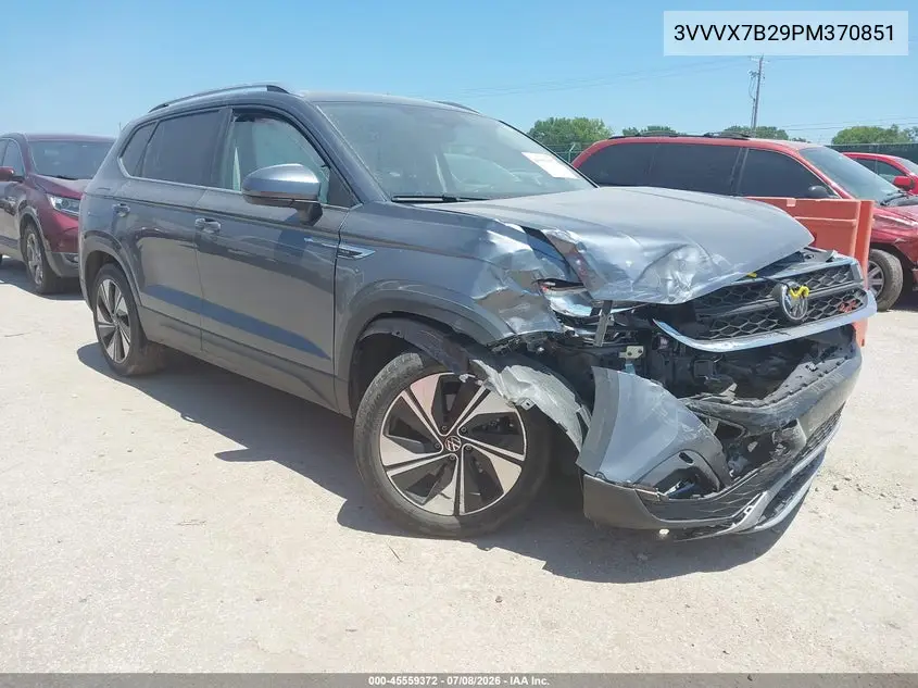 2023 Volkswagen Taos 1.5T Se VIN: 3VVVX7B29PM370851 Lot: 45559372