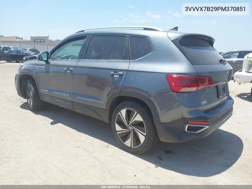 2023 Volkswagen Taos 1.5T Se VIN: 3VVVX7B29PM370851 Lot: 45559372