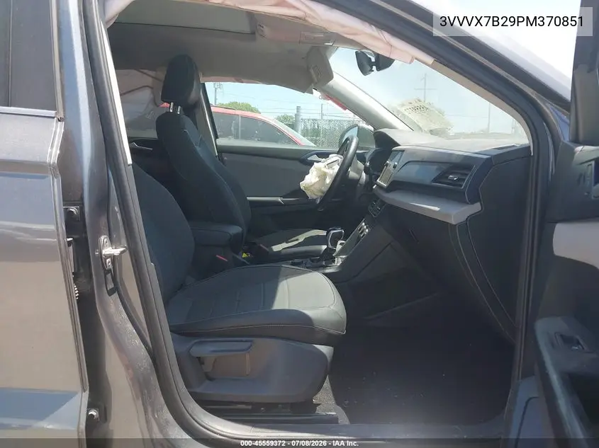2023 Volkswagen Taos 1.5T Se VIN: 3VVVX7B29PM370851 Lot: 45559372