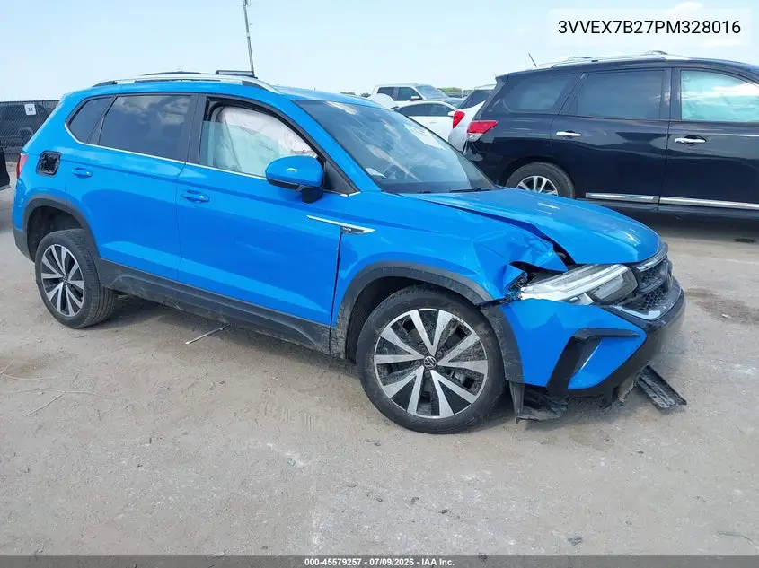 2023 Volkswagen Taos 1.5T Se VIN: 3VVEX7B27PM328016 Lot: 45579257