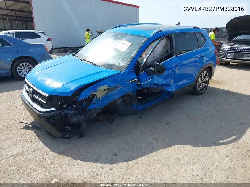 2023 Volkswagen Taos 1.5T Se VIN: 3VVEX7B27PM328016 Lot: 45579257