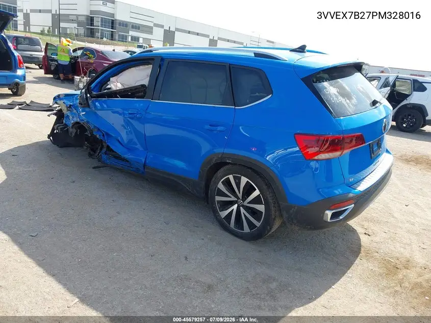 2023 Volkswagen Taos 1.5T Se VIN: 3VVEX7B27PM328016 Lot: 45579257