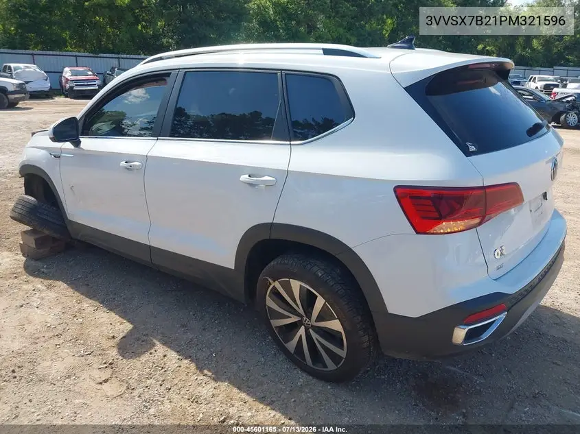 2023 Volkswagen Taos 1.5T Se VIN: 3VVSX7B21PM321596 Lot: 45601165