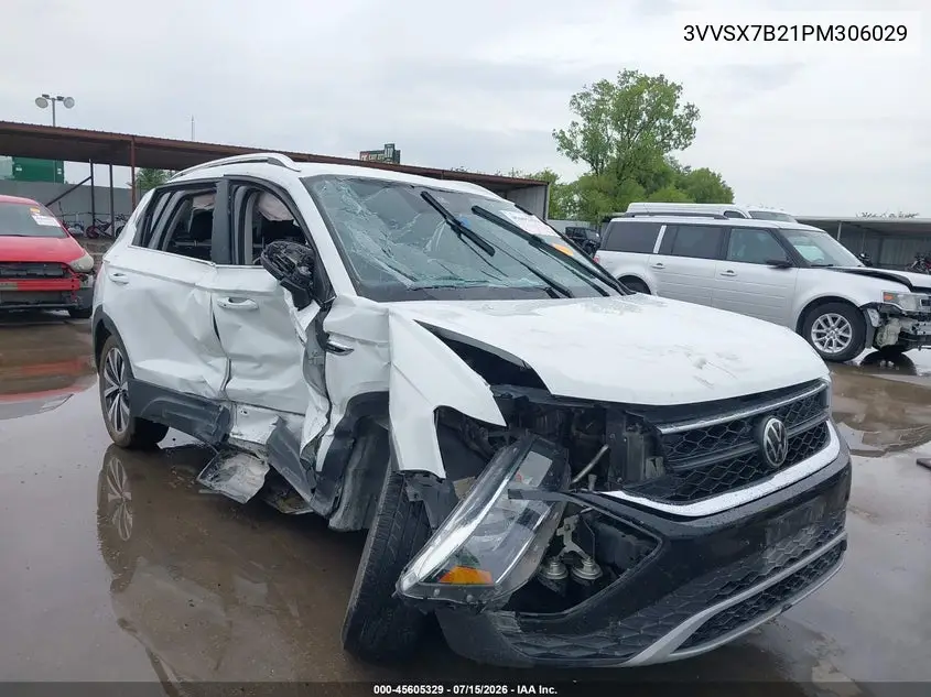 2023 Volkswagen Taos 1.5T Se VIN: 3VVSX7B21PM306029 Lot: 45605329
